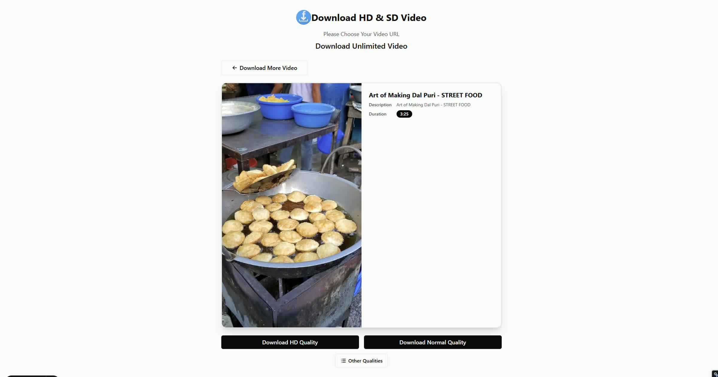 Select Quality & Save